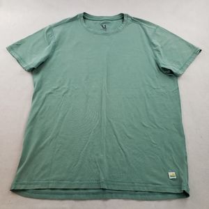 Vuori Mid Weight Comfy Soft Shirt Crew Neck Lycra Pima Cotton Soft Green Men M